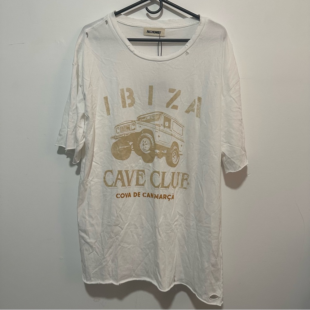 Alchemist- Distressed Ibiza Cave Club Graphic T-Shirt size 2XL